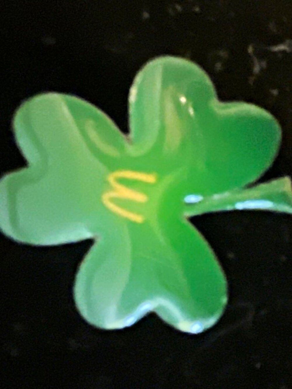 McDonald's Green & Yellow Shamrock Clover "M" Logo Advertising Pin